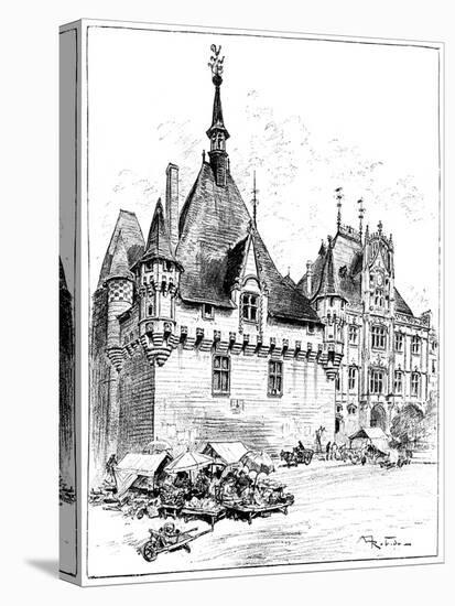 The Hotel De Ville, 1899-Albert Robida-Stretched Canvas