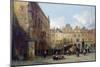 The Hotel De Ville, Arras, 1856 (Oil on Card)-Lewis John Wood-Mounted Giclee Print