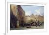 The Hotel De Ville, Arras, 1856 (Oil on Card)-Lewis John Wood-Framed Giclee Print