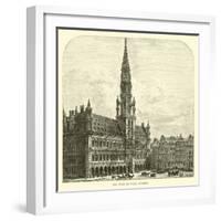 The Hotel De Ville, Brussels-null-Framed Giclee Print