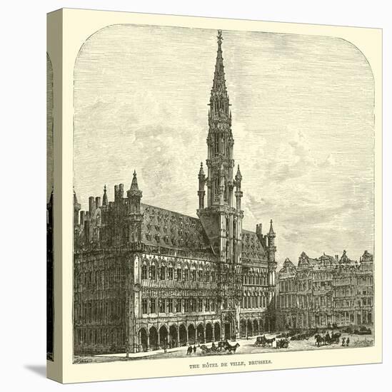 The Hotel De Ville, Brussels-null-Stretched Canvas