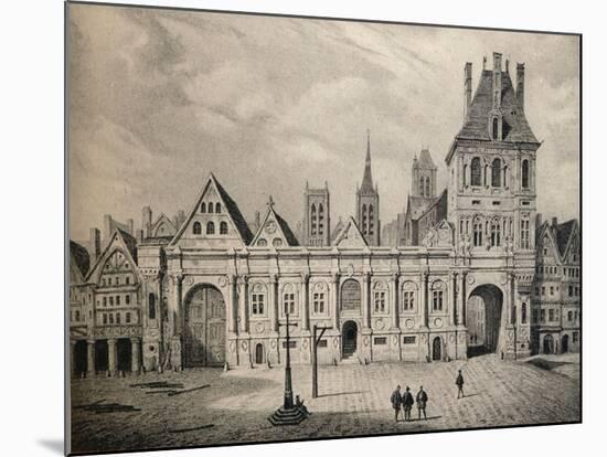 'The Hotel de Ville in 1583', 1915-Unknown-Mounted Giclee Print