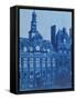 The Hotel De Ville in Paris, 1853 (Cyanotype)-Henri Jean-louis Le Secq-Framed Stretched Canvas