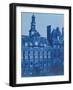 The Hotel De Ville in Paris, 1853 (Cyanotype)-Henri Jean-louis Le Secq-Framed Giclee Print