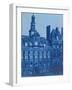 The Hotel De Ville in Paris, 1853 (Cyanotype)-Henri Jean-louis Le Secq-Framed Giclee Print