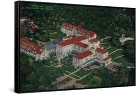 The Hotel Del Monte from the air - Del Monte, CA-Lantern Press-Framed Stretched Canvas