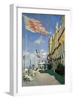 The Hotel des Roches Noires at Trouville, 1870-Claude Monet-Framed Giclee Print