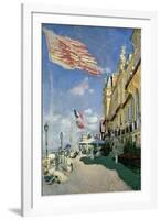 The Hotel des Roches Noires at Trouville, 1870-Claude Monet-Framed Giclee Print