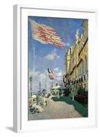 The Hotel des Roches Noires at Trouville, 1870-Claude Monet-Framed Giclee Print