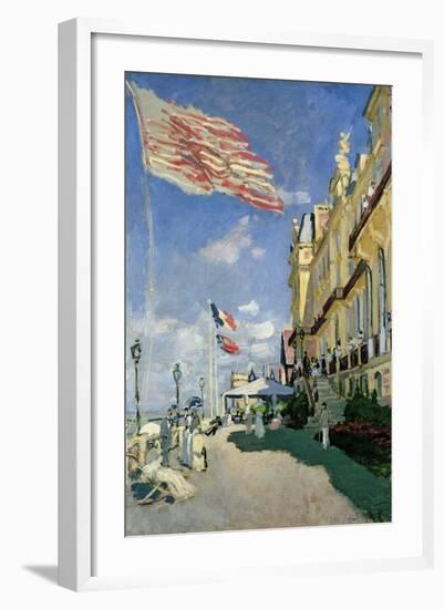 The Hotel des Roches Noires at Trouville, 1870-Claude Monet-Framed Giclee Print