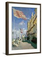 The Hotel des Roches Noires at Trouville, 1870-Claude Monet-Framed Giclee Print