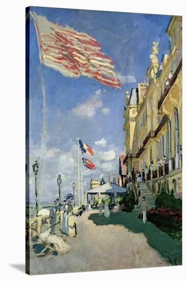 The Hotel des Roches Noires at Trouville, 1870-Claude Monet-Stretched Canvas