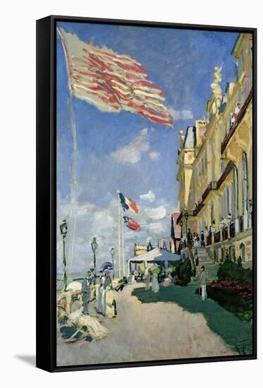 The Hotel des Roches Noires at Trouville, 1870-Claude Monet-Framed Stretched Canvas