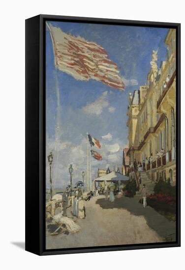 The Hotel des Roches Noires at Trouville-Claude Monet-Framed Stretched Canvas