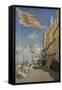 The Hotel des Roches Noires at Trouville-Claude Monet-Framed Stretched Canvas