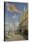 The Hotel des Roches Noires at Trouville-Claude Monet-Stretched Canvas