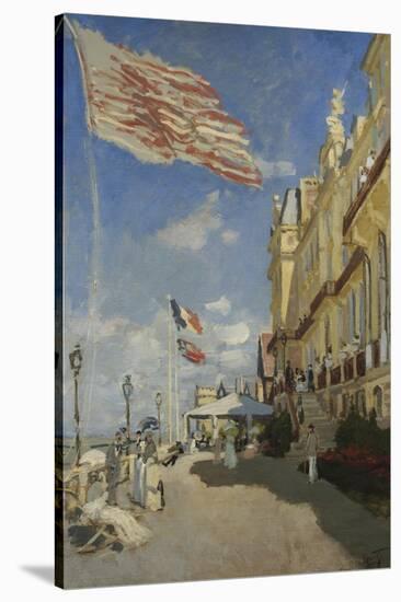 The Hotel des Roches Noires at Trouville-Claude Monet-Stretched Canvas