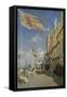 The Hotel des Roches Noires at Trouville-Claude Monet-Framed Stretched Canvas