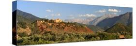 The Hotel Kasbah Bab Ourika, Ourika Valley, Atlas Mountains, Morocco, North Africa, Africa-Stuart Black-Stretched Canvas