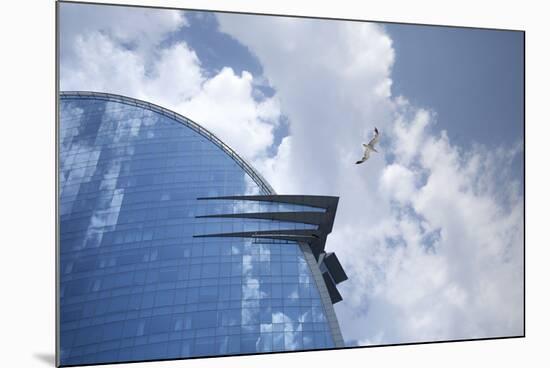 The hotel W of Barcelona, glass front, Catalonia, Spain-Peter Kreil-Mounted Photographic Print