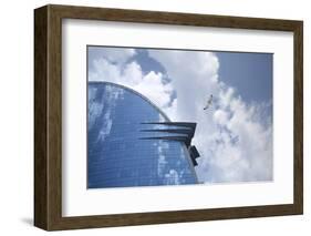 The hotel W of Barcelona, glass front, Catalonia, Spain-Peter Kreil-Framed Photographic Print