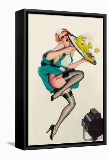 The Hottest Thing On The Menu!-Enoch Bolles-Framed Stretched Canvas