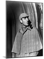 THE HOUND OF THE BASKERVILLES, 1939 directed by SIDNEY LANFIELD. Basil Rathbone (b/w photo)-null-Mounted Photo