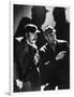 THE HOUND OF THE BASKERVILLES, 1939 directed by SIDNEY LANFIELD. Nigel Bruce and Basil Rathbone (b/-null-Framed Photo