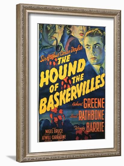 The Hound of The Baskervilles, 1939-null-Framed Art Print