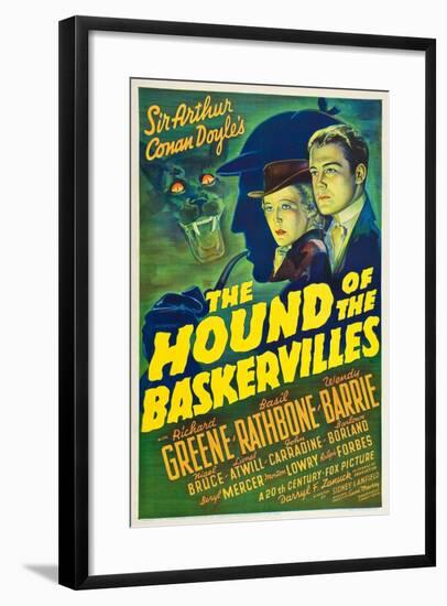 The Hound of the Baskervilles, 1939-null-Framed Giclee Print