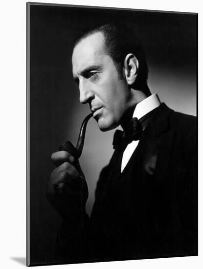 The Hound of the Baskervilles, Basil Rathbone, 1939-null-Mounted Photo