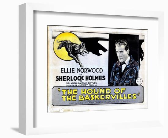 The Hound of the Baskervilles, Eille Norwood, (AKA Ellie Norwood), 1921-null-Framed Art Print