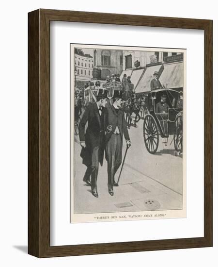 The Hound of the Baskervilles, Holmes and Watson Catch a Glimpse-null-Framed Art Print