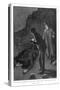 The Hound of the Baskervilles Holmes and Watson Discover 'A Prostrate Man-Sidney Paget-Stretched Canvas