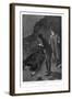 The Hound of the Baskervilles Holmes and Watson Discover 'A Prostrate Man-Sidney Paget-Framed Art Print