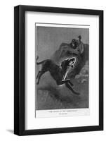 The Hound of the Baskervilles Holmes and Watson Watch the Fearful Hound-Sidney Paget-Framed Photographic Print