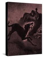 The Hound Of The Baskervilles-Sidney Paget-Stretched Canvas