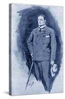 The Hound Of The Baskervilles-Sidney Paget-Stretched Canvas