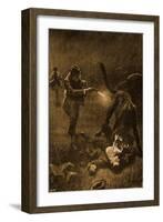 The Hound Of The Baskervilles-Sidney Paget-Framed Giclee Print