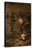 The Hound Of The Baskervilles-Sidney Paget-Stretched Canvas