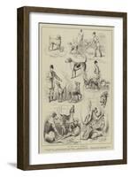 The Hound Show at Peterborough-null-Framed Giclee Print