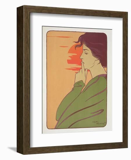 The Hour of Silence, 1897, from 'L'Estampe Moderne', Published Paris 1897-99-Meunier-Framed Giclee Print