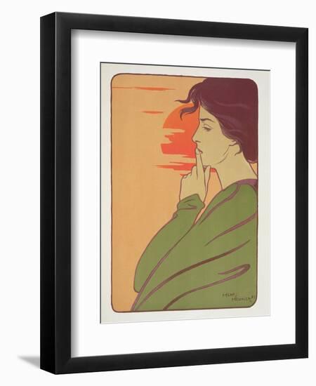 The Hour of Silence, 1897, from 'L'Estampe Moderne', Published Paris 1897-99-Meunier-Framed Giclee Print