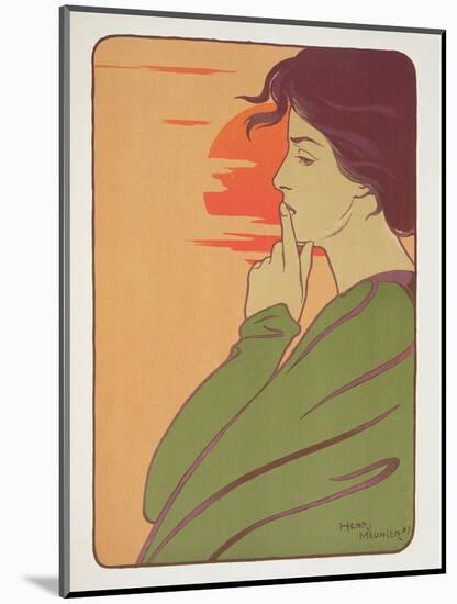 The Hour of Silence, 1897, from 'L'Estampe Moderne', Published Paris 1897-99-Meunier-Mounted Giclee Print