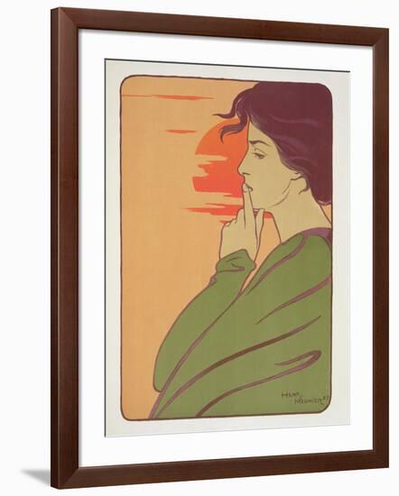 The Hour of Silence, 1897, from 'L'Estampe Moderne', Published Paris 1897-99-Meunier-Framed Giclee Print