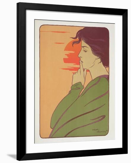 The Hour of Silence, 1897, from 'L'Estampe Moderne', Published Paris 1897-99-Meunier-Framed Giclee Print