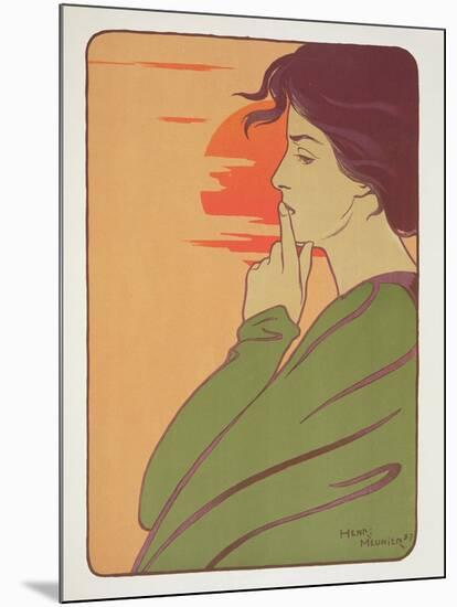 The Hour of Silence, 1897, from 'L'Estampe Moderne', Published Paris 1897-99-Meunier-Mounted Giclee Print