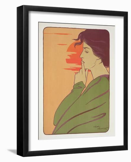 The Hour of Silence, 1897, from 'L'Estampe Moderne', Published Paris 1897-99-Meunier-Framed Giclee Print