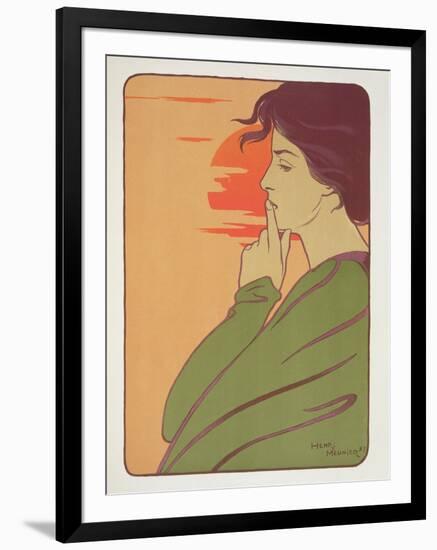 The Hour of Silence, 1897, from 'L'Estampe Moderne', Published Paris 1897-99-Meunier-Framed Giclee Print