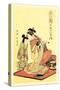 The Hour of the Dog-Kitagawa Utamaro-Stretched Canvas